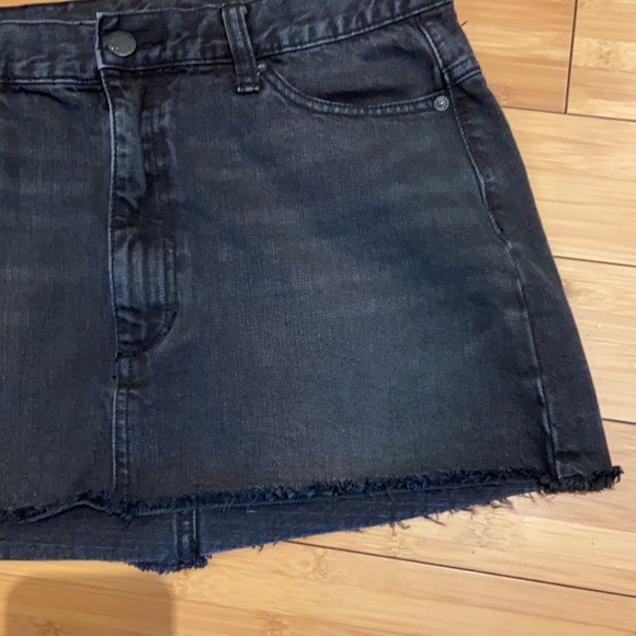 Free People black denim skirt - Picture 7 of 9
